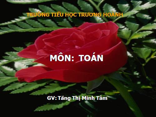 Các Bài giảng khác thuộc Chương trình Toán 5