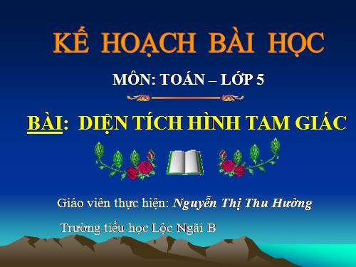 Diện tích hình tam giác