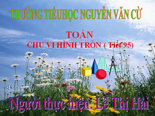 Chu vi hình tròn.