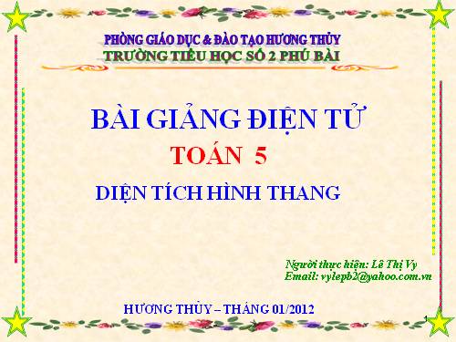 Diện tích hình thang