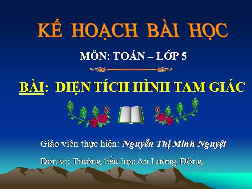 Diện tích hình tam giác