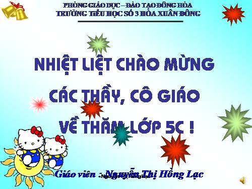 Các Bài giảng khác thuộc Chương trình Toán 5