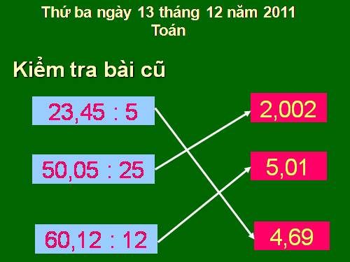 Các Bài giảng khác thuộc Chương trình Toán 5