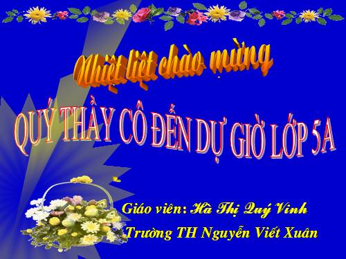 Các Bài giảng khác thuộc Chương trình Toán 5