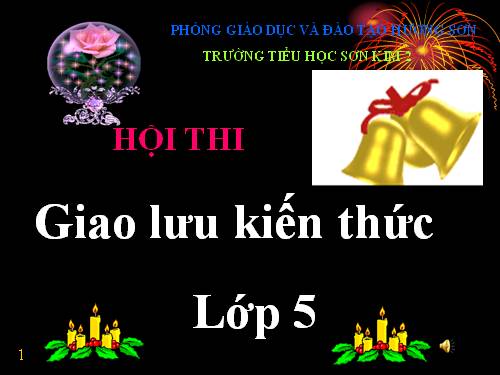 Giao lưu kiến thức lớp 5