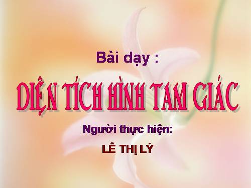 Diện tích hình tam giác