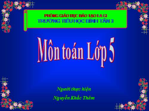 Giải toán về tỉ số phần trăm (tiếp theo)