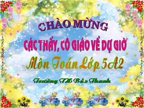 Chia một số thập phân cho một số tự nhiên