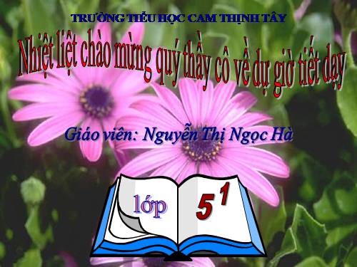 Các Bài giảng khác thuộc Chương trình Toán 5