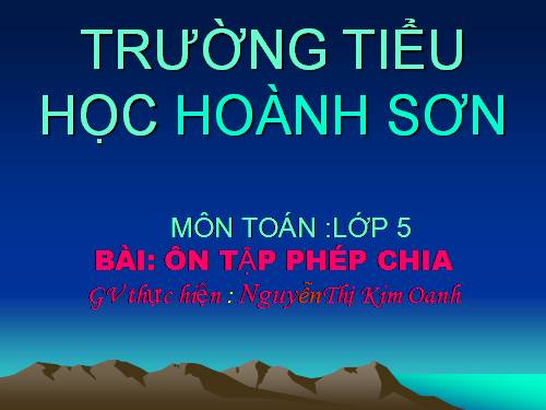 Phép chia