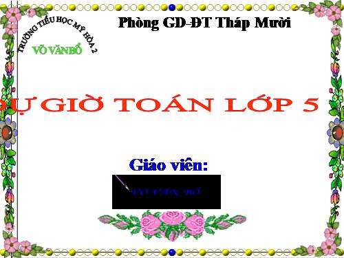 Chia một số thập phân cho một số tự nhiên