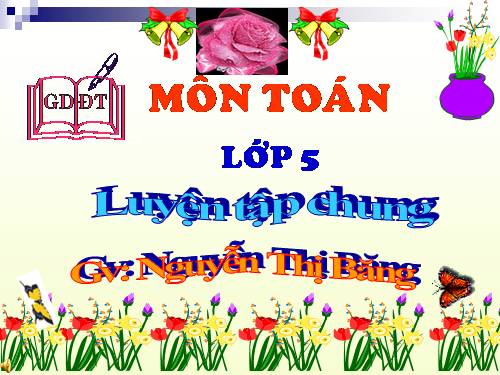 Các Bài giảng khác thuộc Chương trình Toán 5