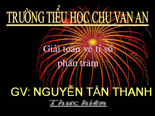 Giải toán về tỉ số phần trăm