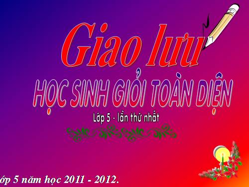RUNG CHUONG VANG- GIAO LUU HSG LAN 1 2011-2012