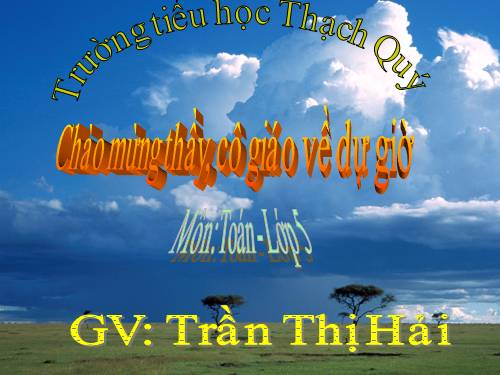 Chia một số thập phân cho một số tự nhiên