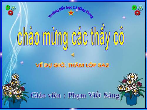 Các Bài giảng khác thuộc Chương trình Toán 5