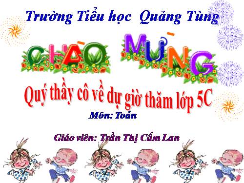 Chia một số thập phân cho một số tự nhiên