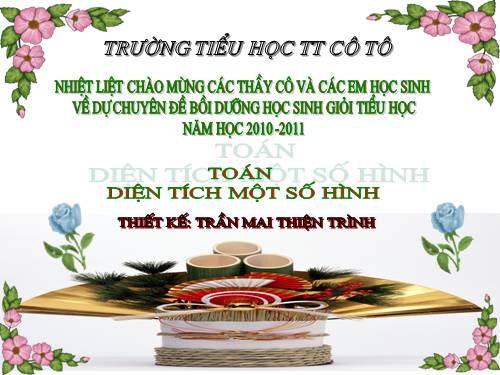 Ôn tập về tính chu vi, diện tích một số hình