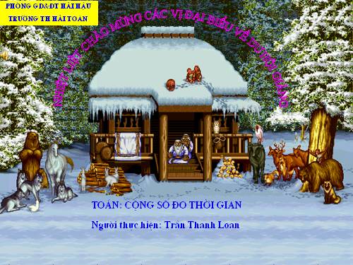 Cộng số đo thời gian