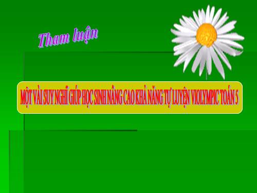 TỰ LUYÊN VIOLYMPIC LỚP 5