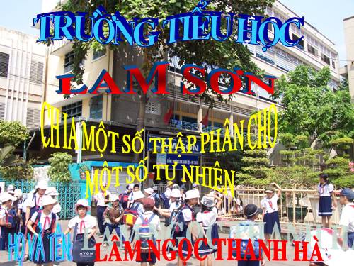 Chia một số thập phân cho một số tự nhiên