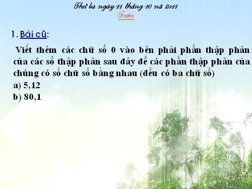 So sánh hai số thập phân