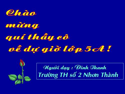 Các Bài giảng khác thuộc Chương trình Toán 5