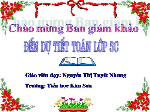 Chia một số thập phân cho một số tự nhiên