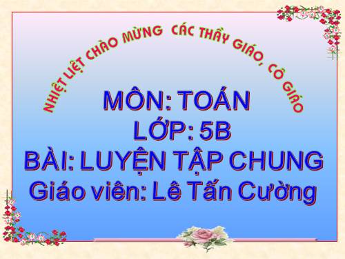 Các Bài giảng khác thuộc Chương trình Toán 5