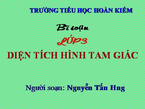 Diện tích hình tam giác