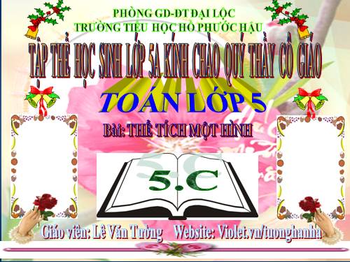Thể tích của một hình