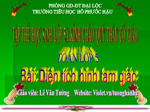 Diện tích hình tam giác