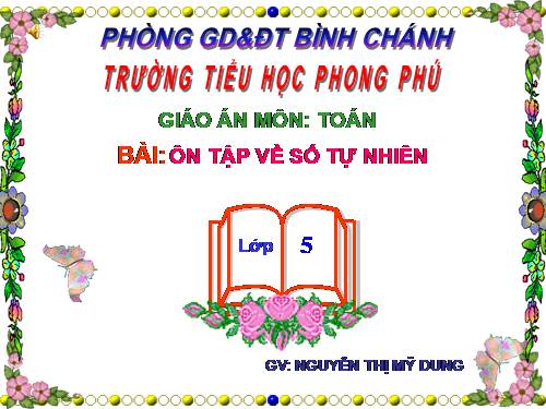 Ôn tập về số tự nhiên