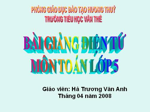 Ôn tập về đo thể tích