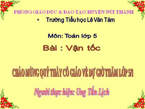 Vận tốc