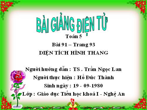 Diện tích hình thang