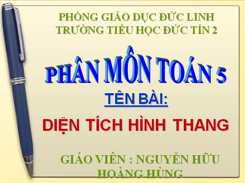 Diện tích hình thang