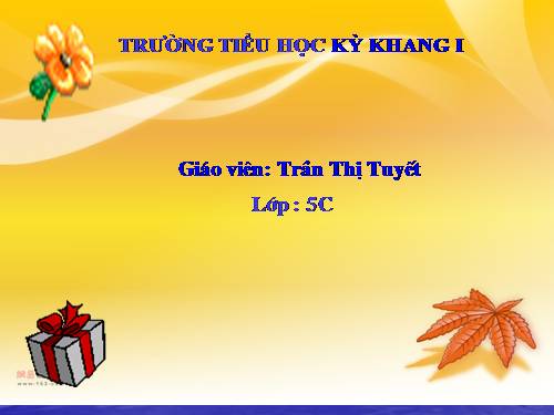 Các Bài giảng khác thuộc Chương trình Toán 5