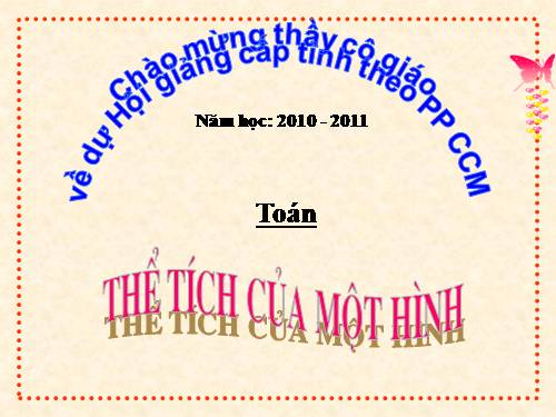 Thể tích của một hình