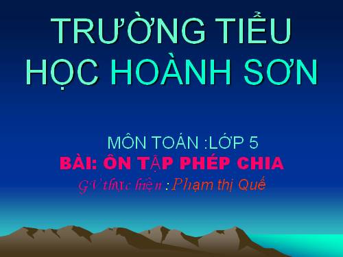 Phép chia