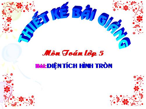 Diện tích hình tròn