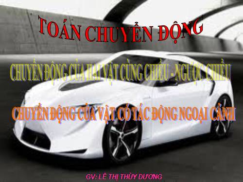 ôn tập toán chuyển động tiết 2