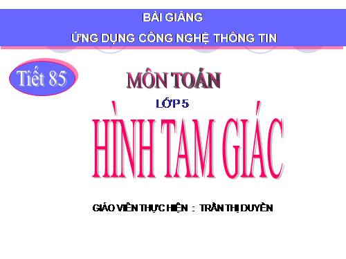 Hình tam giác