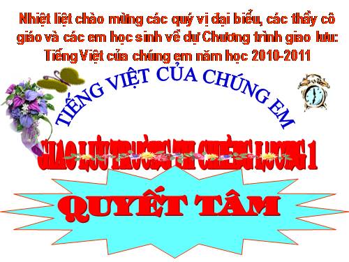 TIẾNG VIỆT CỦA CHÚNG EM