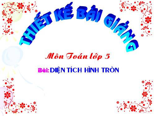 Diện tích hình tròn