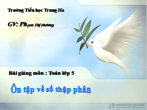 Ôn tập về số thập phân