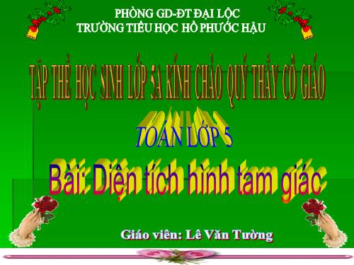 Diện tích hình tam giác