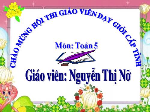 Các Bài giảng khác thuộc Chương trình Toán 5