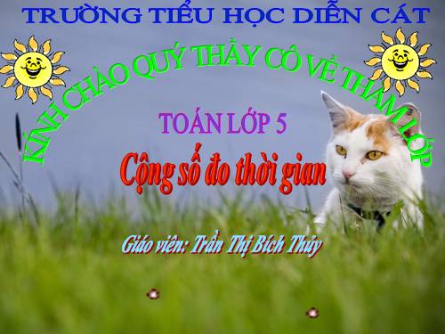 Cộng số đo thời gian