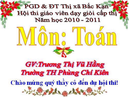 Các Bài giảng khác thuộc Chương trình Toán 5